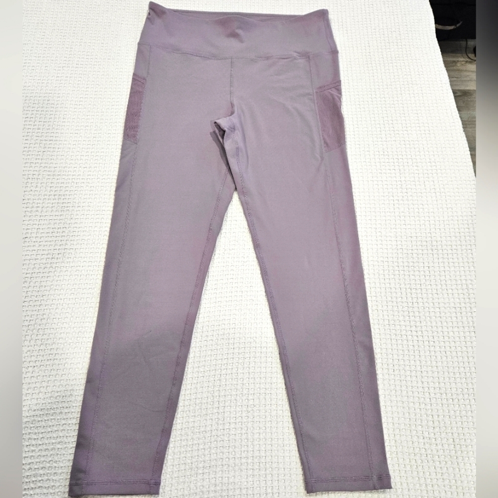 Mono b Women's Plus Size High Waist Leggings with Pockets Size 1XL